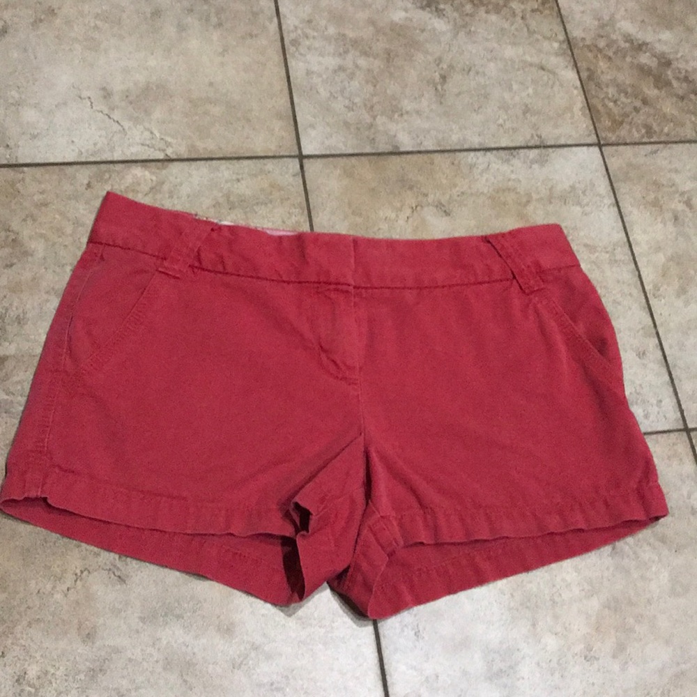 Red J Crew Classic Chino City Fit 8